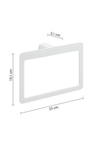 Resim Pirenei Havluluk, Yuvarlak, 23 Cm - Mat Beyaz 
