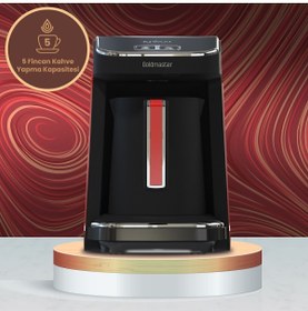 Resim GoldMaster Kıvam ECO Beyaz Silver Geniş Hazneli Akıllı Yerleştirme Patentli Türk Kahve Makinesi GM-8380EB 