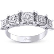 Resim Lilarote Beştaş Coronet Lazerli Pırlanta Yüzük 