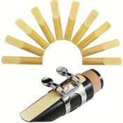 Resim 10 Adet Klarinet Kamışı 1.5 Güç - Gelişmiş Kesim Teknolojili İnce Uçlu, Doğal Buğday Rengi (Açık Kahverengi) - Başlangıç ve İleri Seviye Çalanlar İçin Dayanıklı & Hassas Oynatma Kolaylığı Sağlayan Klarinet Aksesuarları 