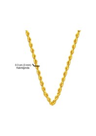 Resim Bilezikci Burma Halat 14 Ayar Zincir 50 cm 14HL503 