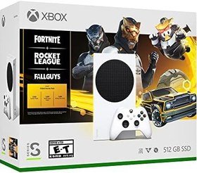 Resim Microsoft Xbox Series S 512 Gb (One S K) White - Fortnite + Rocket League + Fall Guys 