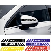 Resim Peugeot 806 Yan Dikiz Aynası Şerit Sticker Araca Özel 