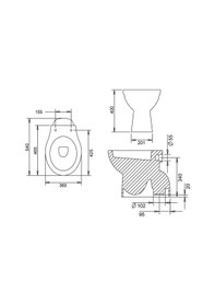 Resim Tek Klozet Alttan Çıkışlı Turavit Diğer 