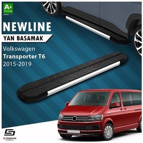 Resim S-dizayn Vw Transporter T6 Uzun Şase Newline Krom Yan Basamak 253 Cm 2015-2019 A+ Kalite 