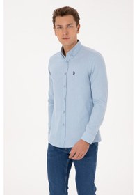 Resim U.s. Polo Assn. Erkek Açık Mavi Gömlek Basic 50316721-vr003 Acık Mavı 