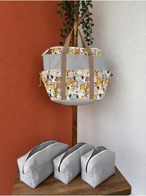 Resim LUMYA ATELİER DİJİTAL BASKI ANNE BEBEK ÇANTASI 