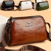Resim Çok Cepli ve Ayarlanabilir Askılı Kadın Moda Klasik Çapraz Vücut Çantası, Günlük Kullanım için Küçük Omuzlu Telefon Cüzdanlı Sırt Çantası 