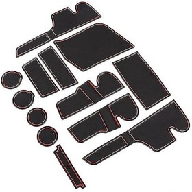 Resim Samdoo Ford Ranger 2012-2020 Kapı Yuvası Pedi - 13 Parça Sessiz Ve Kaymaz Silikon+pvc 