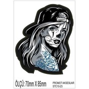 Resim PROMOT Motorsiklet Bisiklet Otomobil Kask Laptop Grenaj Marka Sticker 2 Adet 0023 
