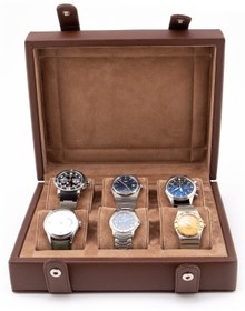 Resim Onywatch Reverso Çoklu Saat Kutusu - Genuine Leather Watch Box Watch Case 