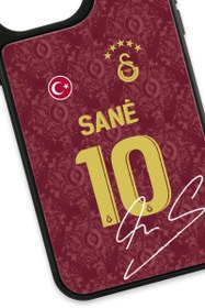 Resim Galatasaray Leroy Sane 3. Forma İmzalı Cam Telefon Kılıfı - iPhone 14 Pro Max 