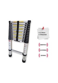 Resim Endokon 410 Cm. - 14 Basamaklı Teleskopik Alüminyum Merdiven - I Tipi Uzayan Merdiven 