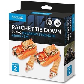 Resim Simply Brands Circir Baglama Kayisi-halat 2 Adet 700kg 25mmx5m 