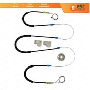 Resim VW Polo MK3 6N1 6N2 1994-2001 4/5 Kapı İçin Ön Sağ Cam Kriko Seti 