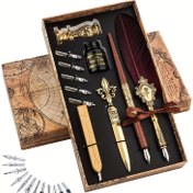Resim DIY Sanat ve El Sanatları Malzemeleri, Sanat Depolama ve Taşıma, El Sanatları ve Dikiş Malzemeleri Depolama, Damga Pedi Depolama, Yapay Tüy Kalem Kalemi Seti, 1 Set, DIY Kalem Seti, Hediye Kutusu, Kalemiye Okul Malzemeleri, Yapay Tüyler, Zarif Tasarım, Retro Yazma Araçları, Pürüzsüz Yazma, Sanat Projeleri, Ofis ve Ev Kullanımı için Uygun 