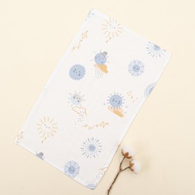 Resim 5'li Omuz Mendili Set - Bebe Mavisi Muslin - Mavi Güneş 