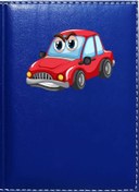 Resim Promosyon Denizi Araba 2 Görselli Lacivert Ruhsat Kabı 