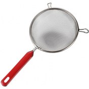 Resim Mutfak Eşyaları İçin İnce Paslanmaz Çelik Süzgeçler, Kademeli Süzgeçler, Tel Süzgeç, Yalıtımlı Saplı Elek 