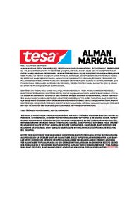 Resim Tesa alman Markası Çift Taraflı Güçlü Köpük Bant 5mt X38 MM 5574 
