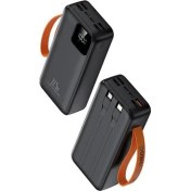 Resim Sunix 30.000 Mah 22,5W Kendinden Kablolu Taşınabilir Powerbank Siyah Pb-60 