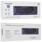 Resim ACER eMachines, EAK68, Siyah/Gri, USB Kablolu, RGB Backlight, RED Switch, Mekanik, Türkçe Q, 68 Tuşlu, Gaming Klavye 