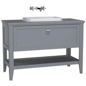 Resim Vitra Valarte 120 Cm Gri Banyo Dolabı Alt Modül Ve Lavabo 62202 Gri 
