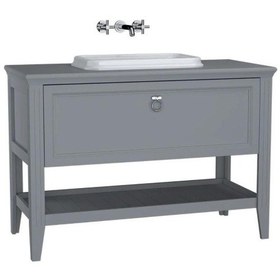 Resim Vitra Valarte 120 Cm Gri Banyo Dolabı Alt Modül Ve Lavabo 62202 Gri 