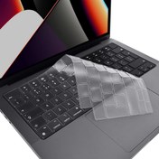 Resim NovStrap Apple Macbook Pro 2021 16 inç M1 A2485 Uyumlu Türkçe Q Klavye Şeffaf Klavye Koruyucu Kılıf 