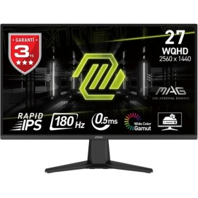 Resim MSI Yenilenmiş Msı 27" Mag 275QF 2560X1440(WQHD) IPS 180HZ 0,5ms Gaming Monitor 