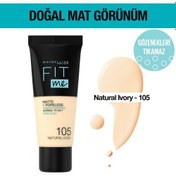 Resim Maybelline Fondoten Fit Me Matte Poreless 105 