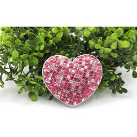 Resim Tezcan Aksesuar Popsocket Telefon Tutacağı Taşlı ve Kalp Desenli Parmak Tutucu 