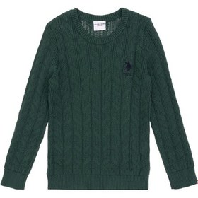 Resim U.s. Polo Assn. Erkek Çocuk Koyu Yeşil Kazak /triko 50315638-vr079 Koyu Yesıl 