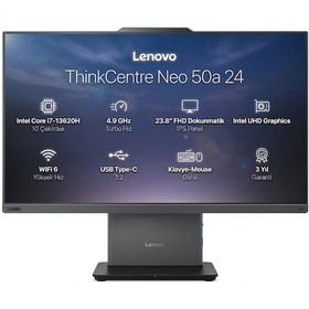 Resim Lenovo ThinkCentre Neo 50A G5 12SCA0CNTR-4 i7-13620H 24 GB 1 TB SSD 23.8" Free Dos AIO Masaüstü Bilgisayar 