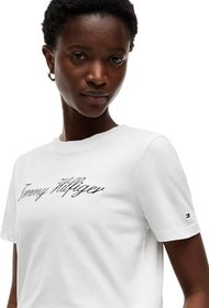Resim Tommy Hilfiger NOS SCRIPT REGULAR C-NK SS Tişört Kadın 