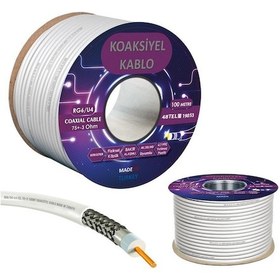 Resim Classen Uydu Anten Kablosu Rg6/U4 48Tel 100 Metre 