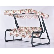 Resim Rubus 4 Kişilik Bahçe Balkon Teras Salıncağı - İngiliz Gülü Renkli 