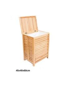 Resim Panalı Ahşap Çamaşır Sepeti Demonte 1 