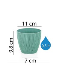 Resim Serinova Sümela Örgü Desenli Saksı 0.50 Lt 10251791 