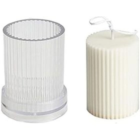 Resim Poli Karbon Mum Kalıbı Dik Çizgili 11.5x8.7 Cm 