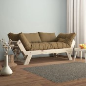 Resim Woodesk Adalar Masif Natural-Camel Renk 2li Kanepe CPT8122-210 