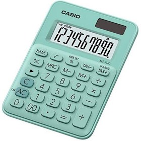 Resim Casio MS-7UC-GN 10 Haneli Masaüstü Yeşil Hesap Makinesi 