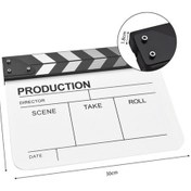 Resim Lurrea Akrilik Klaket Film, Slate Kesme Aksiyon Sahnesi, Silinebilir Slate Tahtası 