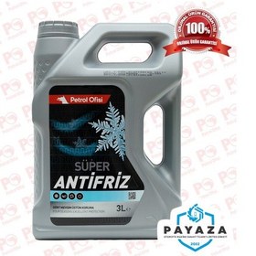Resim Petrol Ofisi Mavi/yeşil Süper Antifriz 3 Litre - 52 C 