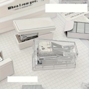 Resim Mini Stapler Set Çizgi Film Küçük Zımba Seti Öğrenci Çok Fonksiyonlu El Tutma Zımbası 