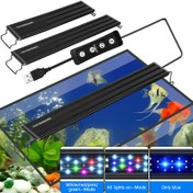 Resim LED Çok Renkli Akvaryum Işığı Zamanlayıcılı - USB ile Çalışır, Ayarlanabilir Uzunluk, Tatlı Su Tankları için Uygun, Doğal Güzelliği Artırır, Uzatılabilir, Sürüngenler, Yılanlar, Kaplumbağalar ve Küçük Evcil Hayvanlar için İdeal, Bataryasız 