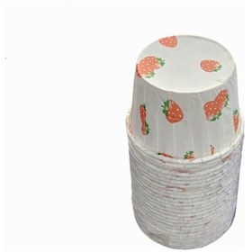 Resim Puantiyeli Cupcake Kek Kapsülü 25li 