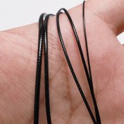 Resim 10m Paket başına Siyah PU Deri Kordon - 0.5-2mm Esnemez, Kolye Yapımı Malzemeleri için DIY Takı Malzemeleri, Bilezikler, Anahtarlıklar & Aksesuarlar, Basit Tasarım, Güçlü Malzeme 