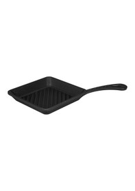 Resim Lava Döküm Mini Izgara Tava Saplı Kare Ölçü 16 x 16 CM 