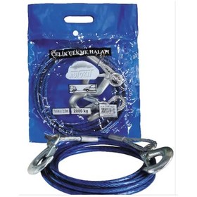 Resim Autokit Çelik Çekme Halatı 2 Ton 7 mm x 3.5M 
